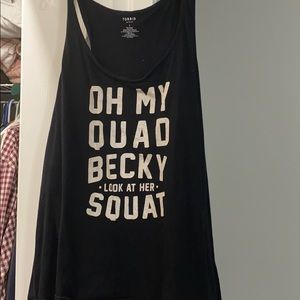Black active wear Torrid tank top